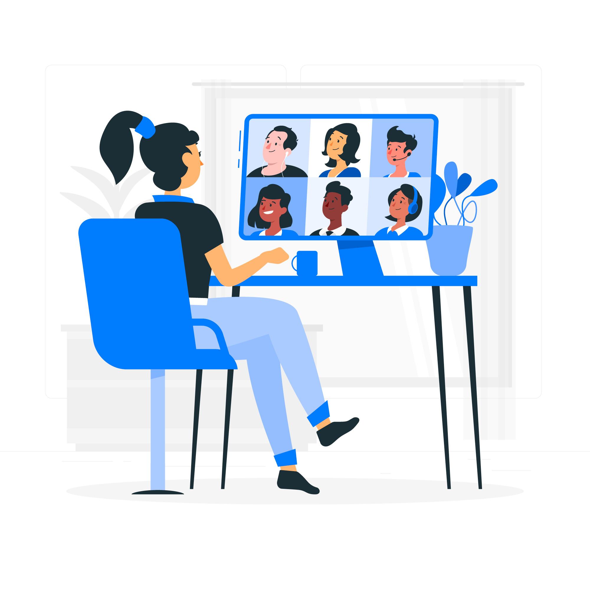 Remote work illustration